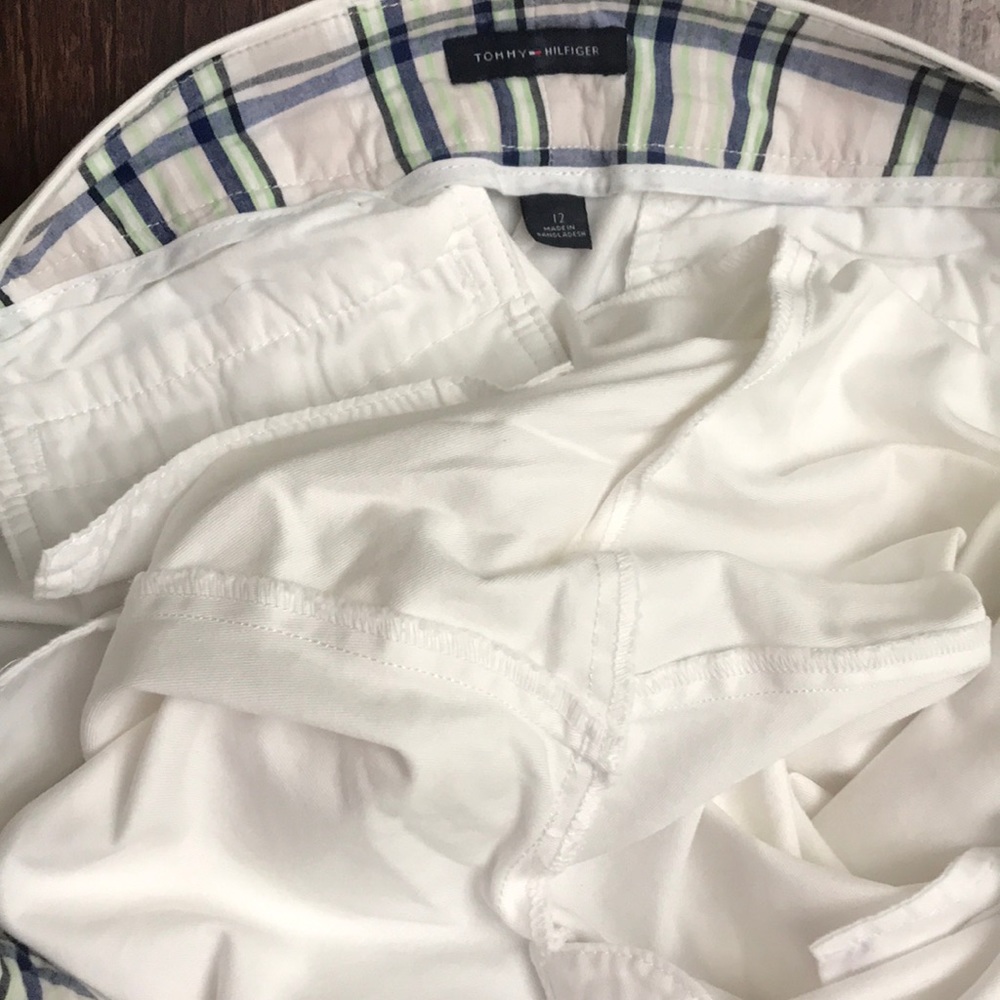 Tommy Hilfiger Sz 12 White Chinos Bermuda slant - Picture 5 of 5
